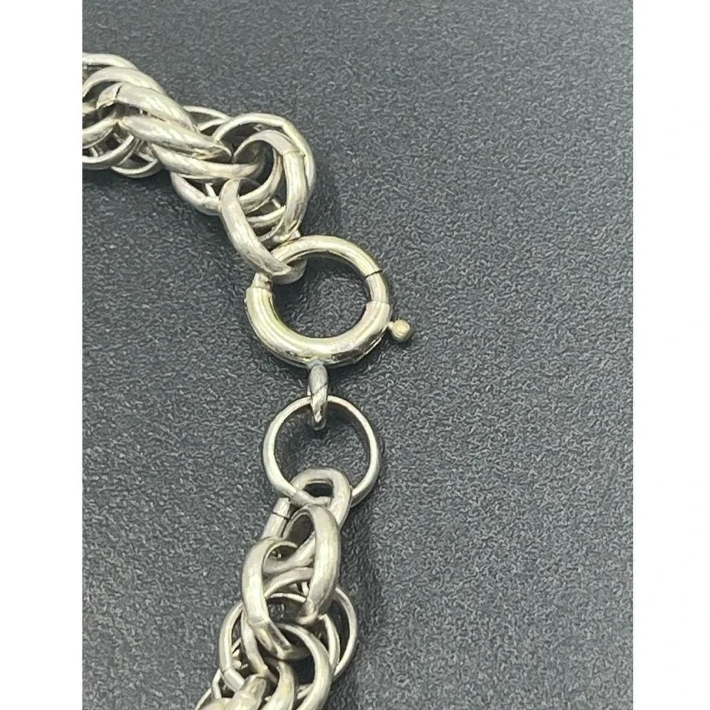 White 1/20 12k GF Gold Filled Rope chain bracelet 8